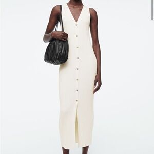 COS maxi ribbed knit dress